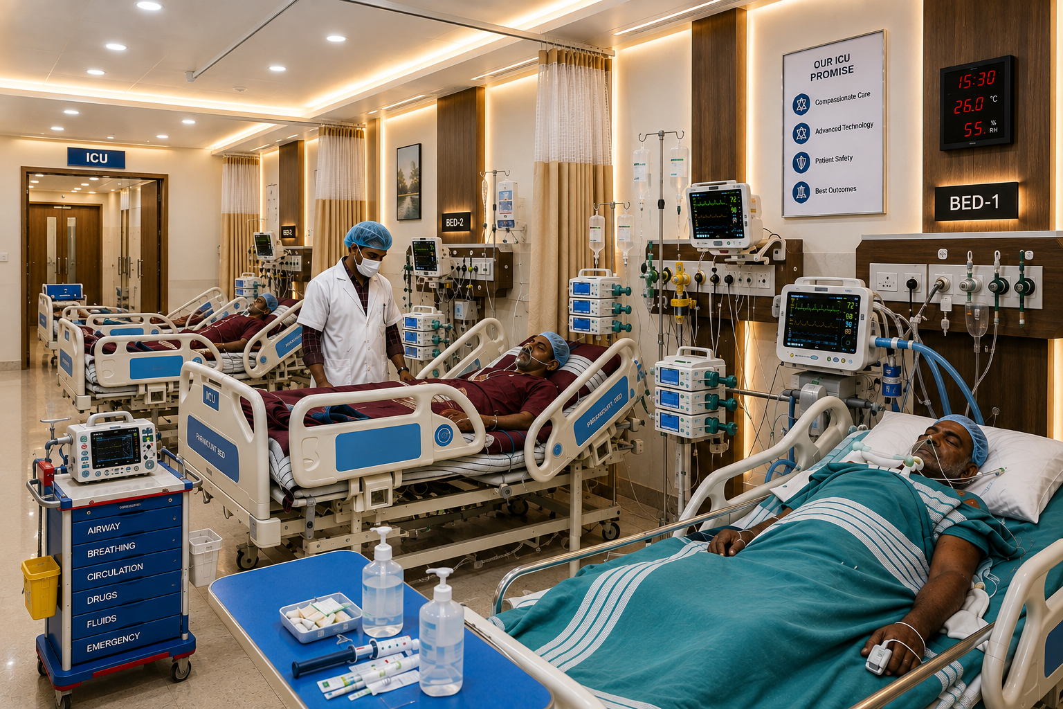 Intensive Care Unit at Preetham Hospitals